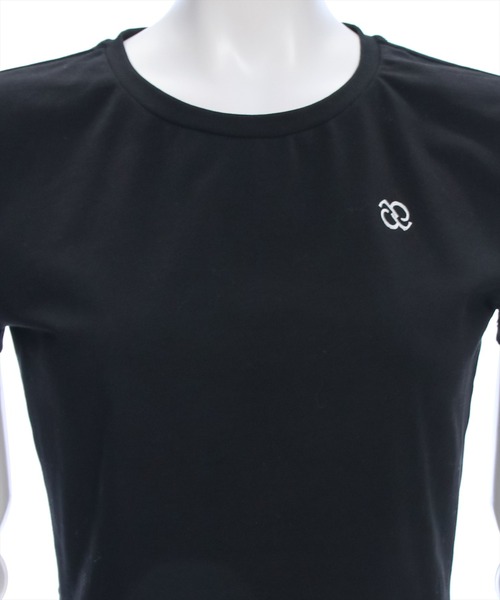 clear（クリア）の「ワンポイント刺繍チビTシャツ［半袖 ショート丈 クロップド丈］≪再入荷≫（Tシャツ/カットソー・レディース・オフホワイト/ピンク/イエロー/ブラック・F）」の10枚目の写真