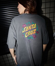 FREAK'S STORE | 限定展開 SANTA CRUZ×FREAK'S STORE/サンタクルーズ 別注 サークルロゴバックプリント ピグメント Tシャツ(Tシャツ/カットソー)
