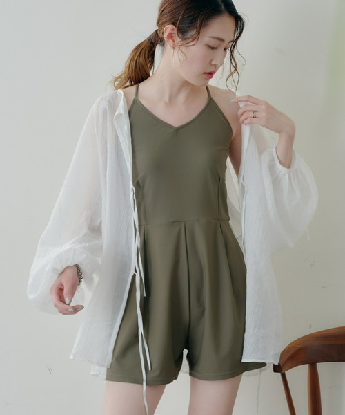 【新品】チャオパニックティピー　水着　セパレート水着　ショートパンツ　茶 新品】チャオパニックティピー 水着 セパレート水着 ショート