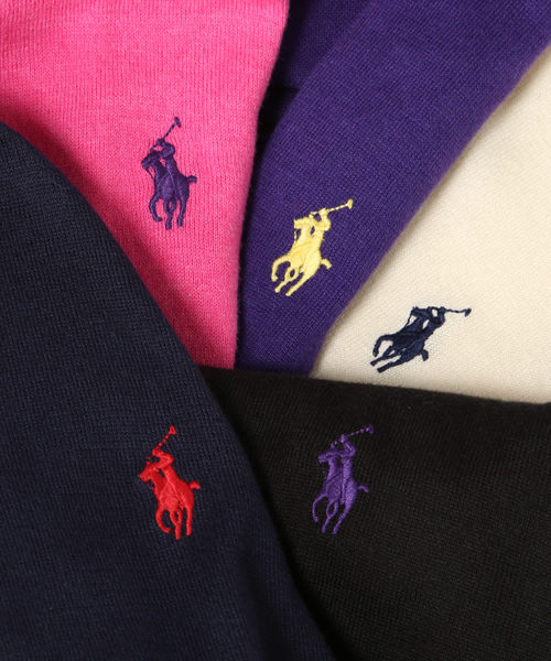 POLO RALPH LAUREN(ポロ ラルフ ローレン)の「コットン クルーネック カーディガン(カーディガン/ボレロ・レディース・クリーム/ネイビー/パープル/ライトグレー/ブラック/ピンク・X-SMALL/LARGE/X-LARGE/SMALL/MEDIUM)」の18枚目の写真