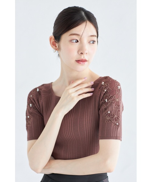 tocco closet（トッコ クローゼット）の「パールビジュー付き