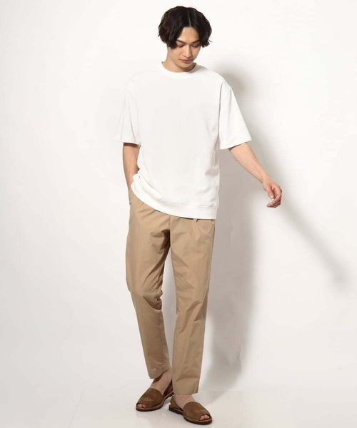 a.v.v（アーヴェヴェ）の「【接触冷感】アゼセミワイドスウェットＴ（Tシャツ/カットソー・メンズ・ホワイト/ブラック/ネイビー・48/46/50/44）」の7枚目の写真