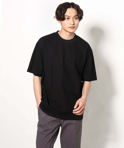 a.v.v（アーヴェヴェ）の「【接触冷感】アゼセミワイドスウェットＴ（Tシャツ/カットソー・メンズ・ホワイト/ブラック/ネイビー・48/46/50/44）」の13枚目の写真