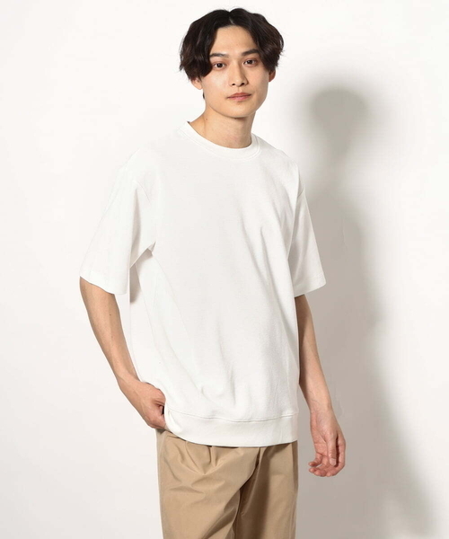 a.v.v（アーヴェヴェ）の「【接触冷感】アゼセミワイドスウェットＴ（Tシャツ/カットソー・メンズ・ホワイト/ブラック/ネイビー・48/46/50/44）」の15枚目の写真