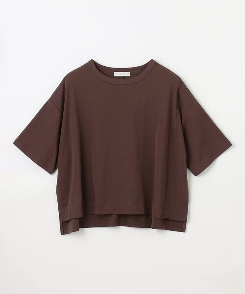 ANY(エニィ)の「フライスワイドTシャツ(Tシャツ/カットソー・レディース・アイボリー系1/アイボリー系/ダークブラウン系/ブラック系・F)」の11枚目の写真