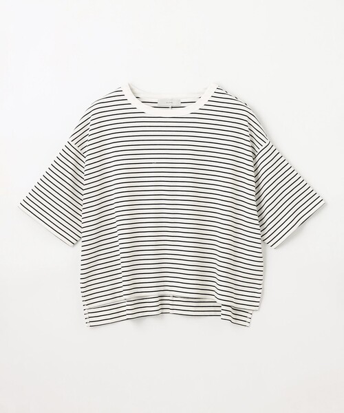 ANY(エニィ)の「フライスワイドTシャツ(Tシャツ/カットソー・レディース・アイボリー系1/アイボリー系/ダークブラウン系/ブラック系・F)」の10枚目の写真