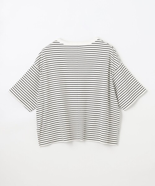 ANY(エニィ)の「フライスワイドTシャツ(Tシャツ/カットソー・レディース・アイボリー系1/アイボリー系/ダークブラウン系/ブラック系・F)」の9枚目の写真