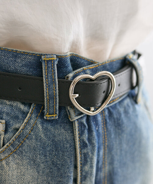 mystic（ミスティック）の「ハートバックルベルト（ベルト・レディース・ブラウン/ブラック・ONE SIZE）」の5枚目の写真