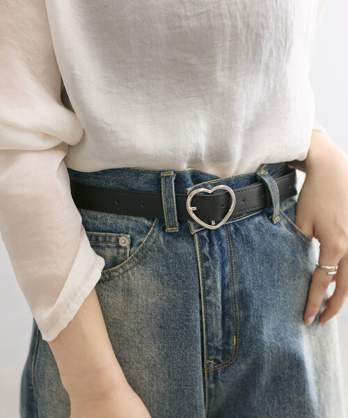 mystic（ミスティック）の「ハートバックルベルト（ベルト・レディース・ブラウン/ブラック・ONE SIZE）」の3枚目の写真