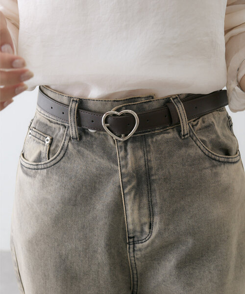 mystic（ミスティック）の「ハートバックルベルト（ベルト・レディース・ブラウン/ブラック・ONE SIZE）」の4枚目の写真