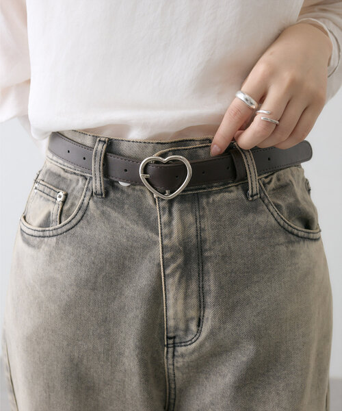 mystic（ミスティック）の「ハートバックルベルト（ベルト・レディース・ブラウン/ブラック・ONE SIZE）」の6枚目の写真