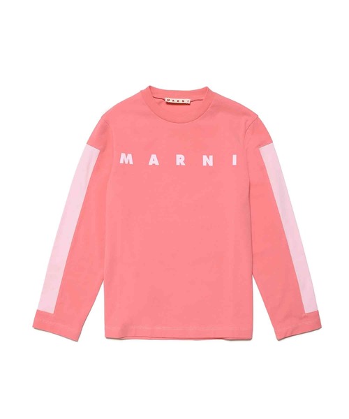 セール】MARNI（マルニ）Kids & Junior ブランドロゴ長袖Tシャツ 