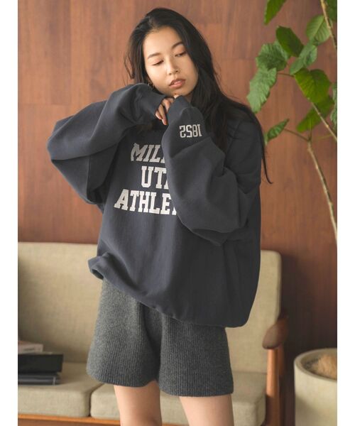 Ungrid（アングリッド）の「ニットハーフパンツ（その他パンツ・レディース・チャコールグレー/モカ・FREE）」の4枚目の写真