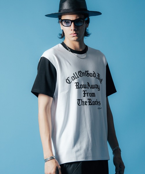CRIMIE(クライミー)の「MOTO CLUB TEAM SHORT SLEEVE T SHIRT / 袖配色 クラブチーム ロゴ Tシャツ(Tシャツ/カットソー・メンズ・ホワイト/ブラック・XXL/XL/L/M/S)」の12枚目の写真