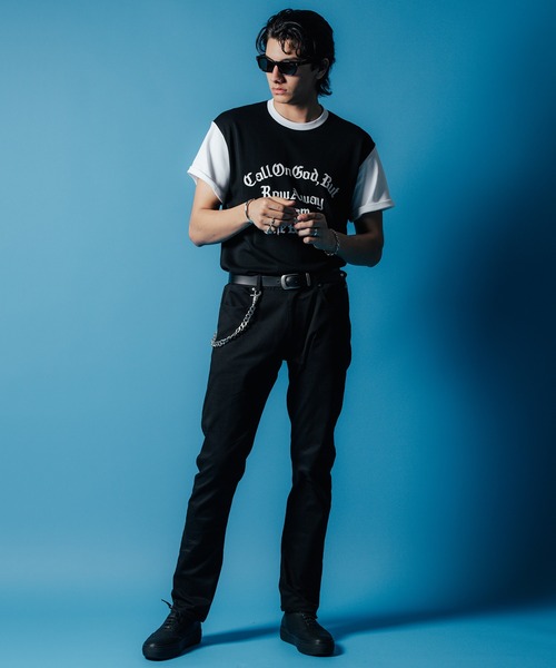 CRIMIE(クライミー)の「MOTO CLUB TEAM SHORT SLEEVE T SHIRT / 袖配色 クラブチーム ロゴ Tシャツ(Tシャツ/カットソー・メンズ・ホワイト/ブラック・XXL/XL/L/M/S)」の10枚目の写真