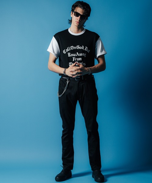 CRIMIE(クライミー)の「MOTO CLUB TEAM SHORT SLEEVE T SHIRT / 袖配色 クラブチーム ロゴ Tシャツ(Tシャツ/カットソー・メンズ・ホワイト/ブラック・XXL/XL/L/M/S)」の8枚目の写真