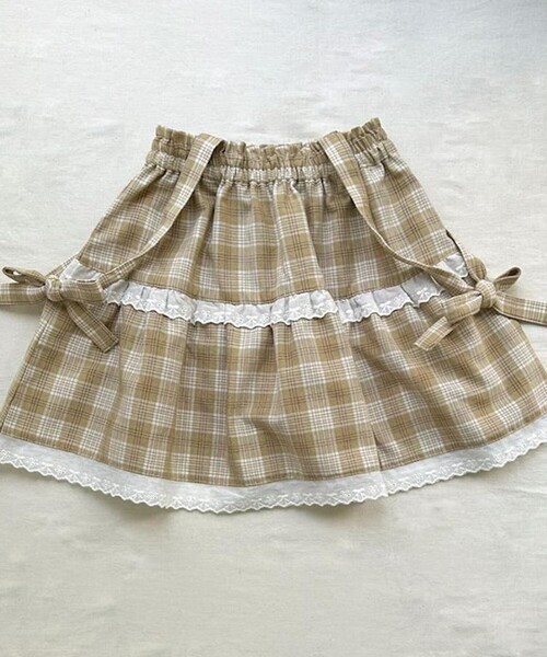 セール】【おそろい】マルチWAYチェックスカート / ビスチェ