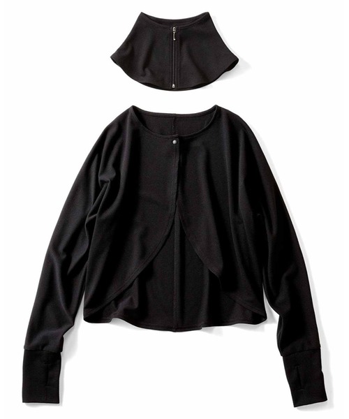 Live in comfort(リブインコンフォート)の「リブ イン コンフォート 吸汗速乾素材でさらっと過ごせる UV対策ネックカバー〈ブラック〉(ネックウォーマー/スヌード・レディース・ブラック・2/1)」の3枚目の写真