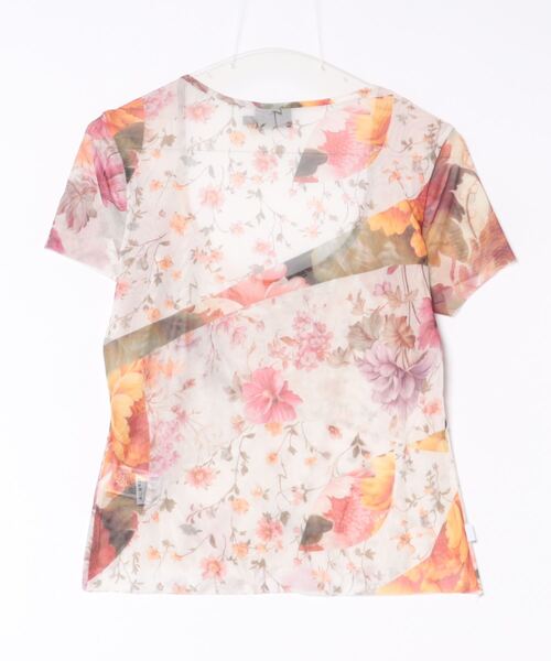 【デシグアル】花柄 チュールTシャツ Desigual｜花柄チュールTシャツ | Rakuten Fashion(楽天