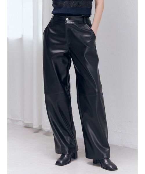 【新品 ・未使用】STUNNING LURE 23AWフェイクレザーパンツグレー セール】スイッチフェイクレザーパンツ（その他パンツ）｜MURUA