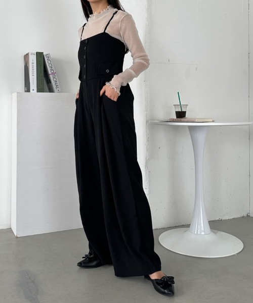 セール】コルセットデザインオールインワン（つなぎ/オールインワン