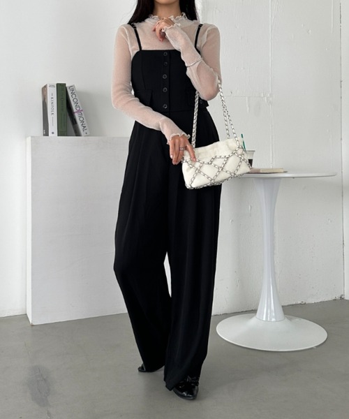 セール】コルセットデザインオールインワン（つなぎ/オールインワン