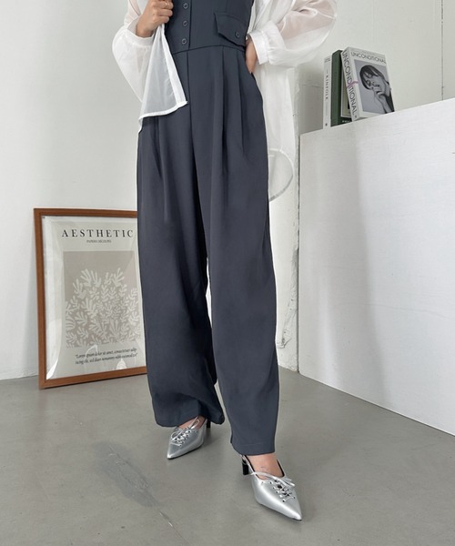 セール】コルセットデザインオールインワン（つなぎ/オールインワン