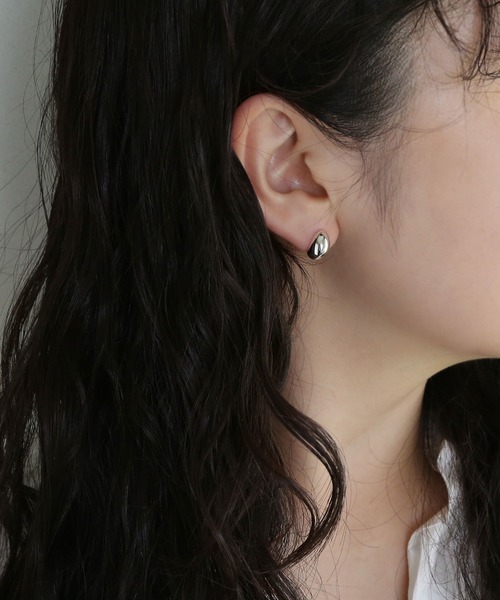 [silver925]ドロップスタッドピアス〈金属アレルギー対応〉（ピアス（両耳用））｜colleca la（コレカラ）
