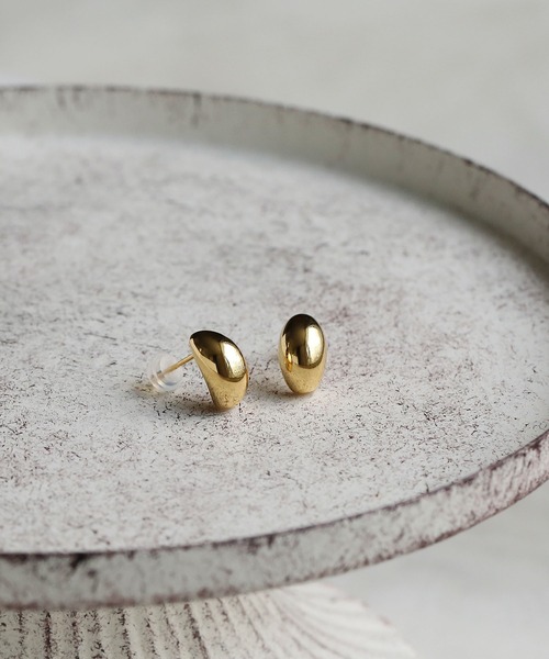 [silver925]ドロップスタッドピアス〈金属アレルギー対応〉（ピアス（両耳用））｜colleca la（コレカラ）