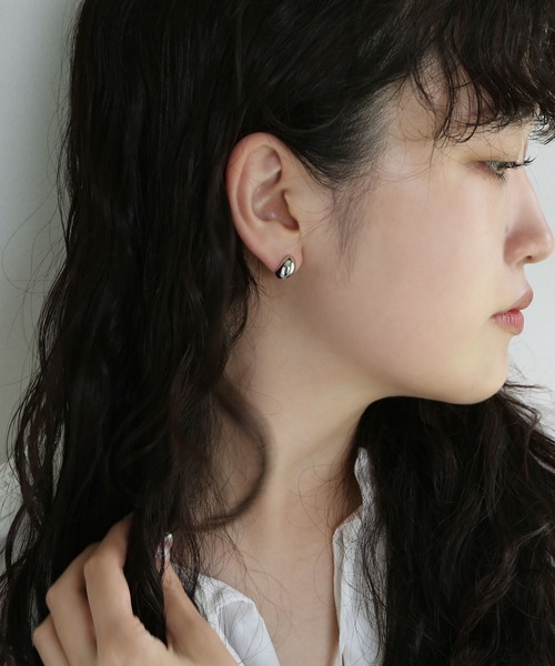 [silver925]ドロップスタッドピアス〈金属アレルギー対応〉（ピアス（両耳用））｜colleca la（コレカラ）