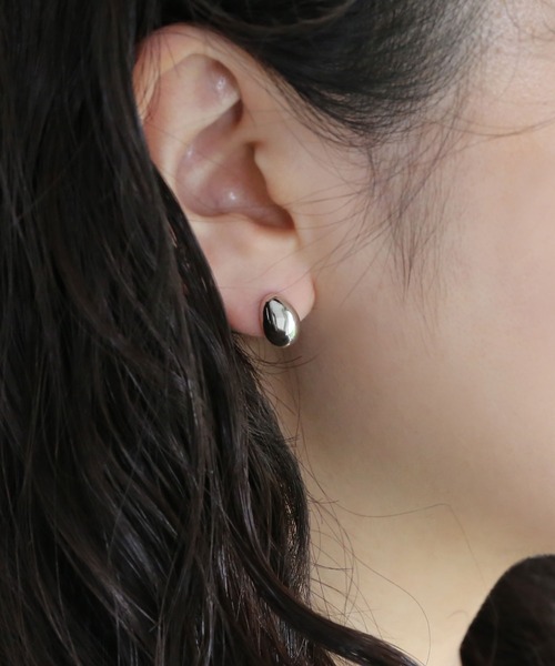 [silver925]ドロップスタッドピアス〈金属アレルギー対応〉（ピアス（両耳用））｜colleca la（コレカラ）