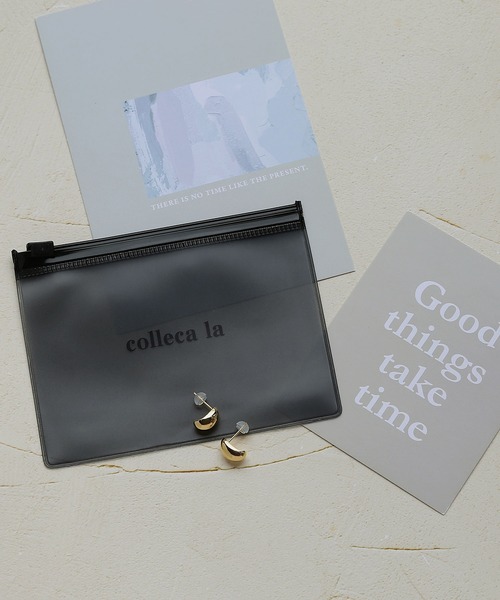 [silver925]ドロップスタッドピアス〈金属アレルギー対応〉（ピアス（両耳用））｜colleca la（コレカラ）