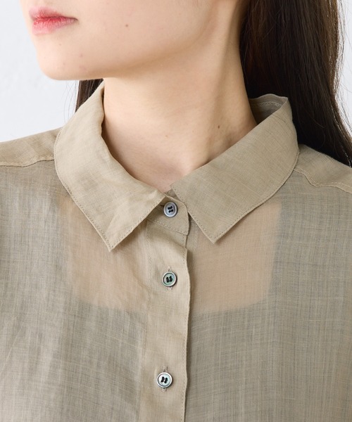 PUAL CE CIN ラミーオーバーシャツブラウス ラミーオーバーシャツブラウス | PUAL CE CIN(ピュアルセシン