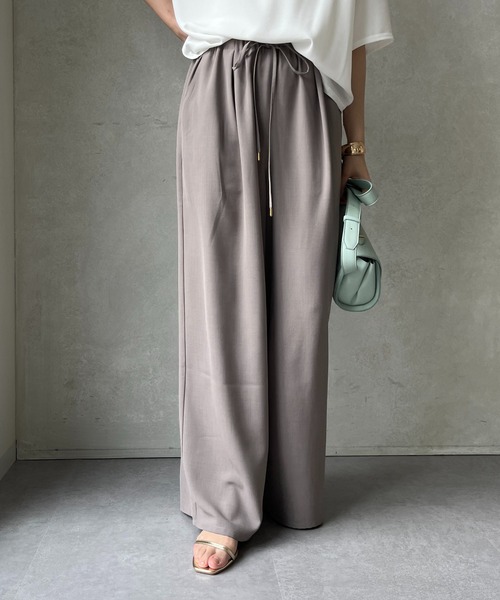 DouDou（ドゥドゥ）の「イージーパンツ（その他パンツ・レディース・ブラック/グレー/ブラウン・FREE）」の2枚目の写真