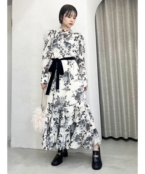 LILY BROWN×KEITA MARUYAMA ✨ロマンティック柄ワンピース LILY BROWN（リリーブラウン）の「【LILY BROWN×KEITA MARUYAMA