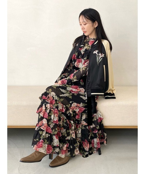 LILY BROWN×KEITA MARUYAMA ✨ロマンティック柄ワンピース LILY BROWN（リリーブラウン）の「【LILY BROWN×KEITA MARUYAMA