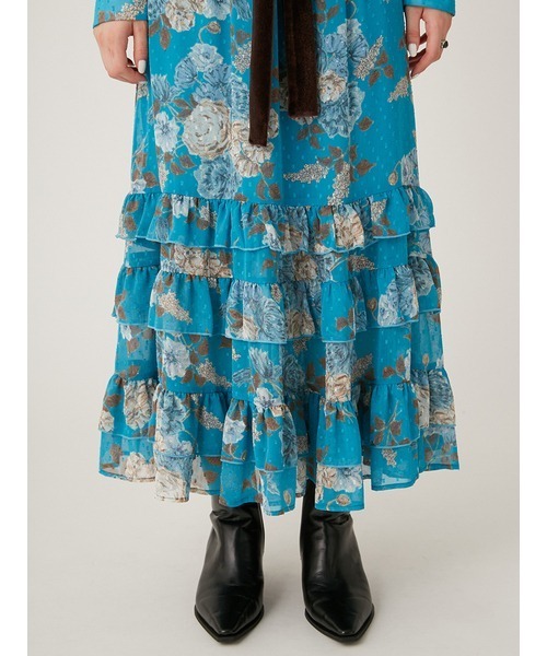 リリーブラウン ケイタマルヤマ✨ロマンティック柄ワンピース サイズ0 リリーブラウン LILY BROWN 【LILY BROWN×KEITA MARUYAMA