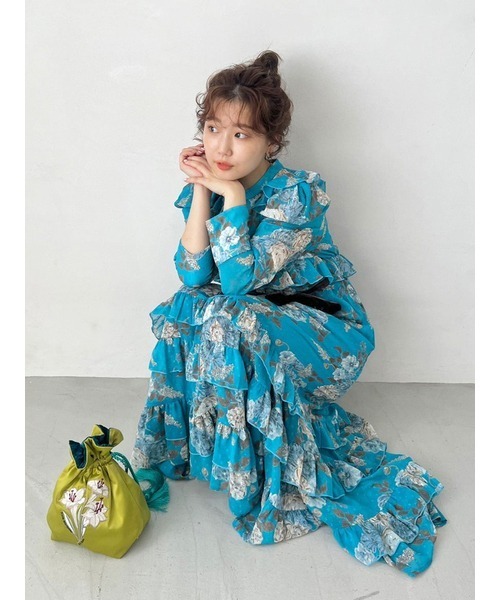 LILY BROWN×KEITA MARUYAMA ✨ロマンティック柄ワンピース リリーブラウン LILY BROWN 【LILY BROWN×KEITA MARUYAMA