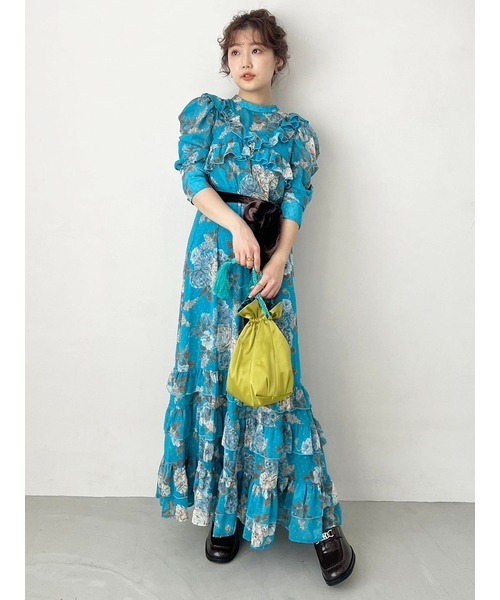 LILY BROWN×KEITA MARUYAMA ✨ロマンティック柄ワンピース LILY BROWN（リリーブラウン）の「【LILY BROWN×KEITA MARUYAMA