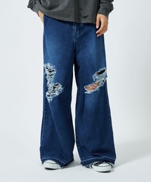 Juha | 【JUHA/ユハ】DAMAGE BAGGY DENIM PANTS(デニムパンツ)