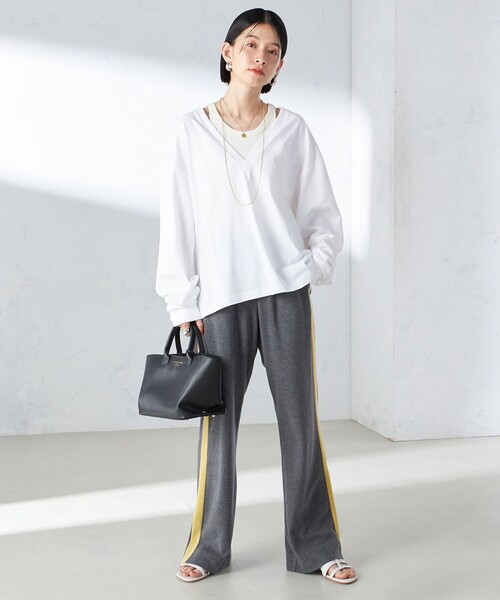 【セール】【SHIPS別注】onit:〈手洗い可能〉ディープ Vネック プルオーバー（Tシャツ/カットソー）｜SHIPS（シップス）