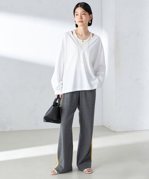 【セール】【SHIPS別注】onit:〈手洗い可能〉ディープ Vネック プルオーバー（Tシャツ/カットソー）｜SHIPS（シップス）