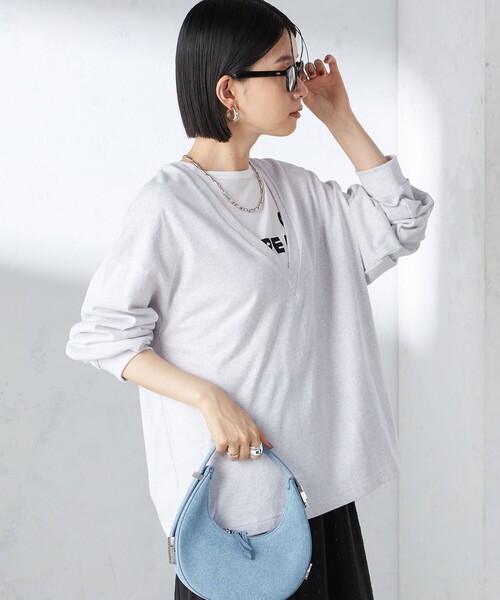 【セール】【SHIPS別注】onit:〈手洗い可能〉ディープ Vネック プルオーバー（Tシャツ/カットソー）｜SHIPS（シップス）