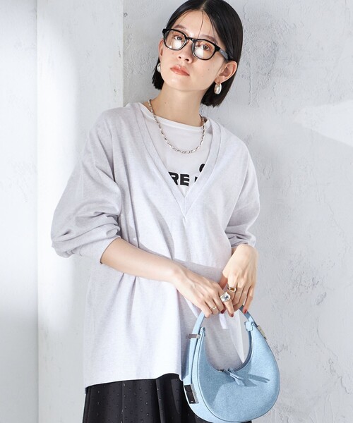 【セール】【SHIPS別注】onit:〈手洗い可能〉ディープ Vネック プルオーバー（Tシャツ/カットソー）｜SHIPS（シップス）