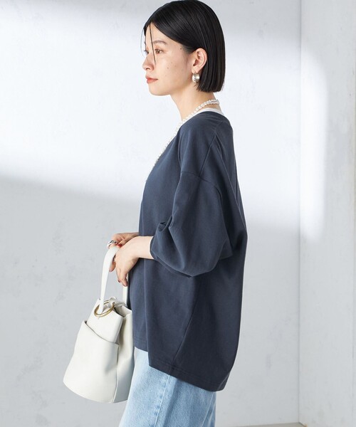 【セール】【SHIPS別注】onit:〈手洗い可能〉ディープ Vネック プルオーバー（Tシャツ/カットソー）｜SHIPS（シップス）