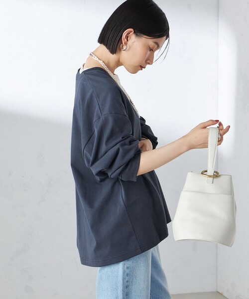 【セール】【SHIPS別注】onit:〈手洗い可能〉ディープ Vネック プルオーバー（Tシャツ/カットソー）｜SHIPS（シップス）