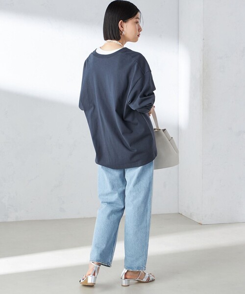 【セール】【SHIPS別注】onit:〈手洗い可能〉ディープ Vネック プルオーバー（Tシャツ/カットソー）｜SHIPS（シップス）
