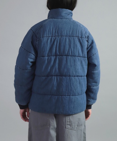 OMNIGOD（オムニゴッド）の「[OMNIGOD womens / オムニゴッド] 7oz甘織デニム インサレーションジャケット（ダウンジャケット/コート・レディース・ライトインディゴブルー・0）」の10枚目の写真