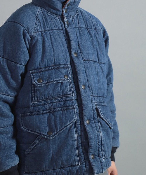 OMNIGOD（オムニゴッド）の「[OMNIGOD womens / オムニゴッド] 7oz甘織デニム インサレーションジャケット（ダウンジャケット/コート・レディース・ライトインディゴブルー・0）」の11枚目の写真