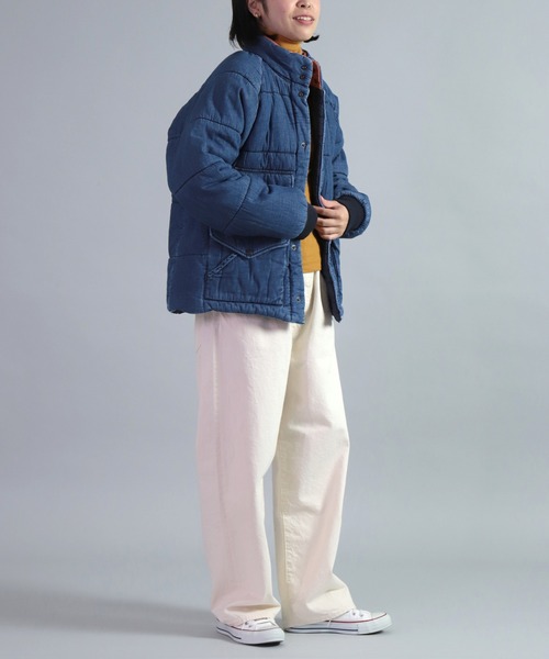 OMNIGOD（オムニゴッド）の「[OMNIGOD womens / オムニゴッド] 7oz甘織デニム インサレーションジャケット（ダウンジャケット/コート・レディース・ライトインディゴブルー・0）」の7枚目の写真
